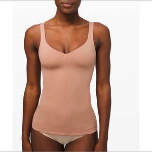 Lululemon• Simply Sleek 2-in-1 Tank Dusty Bronze